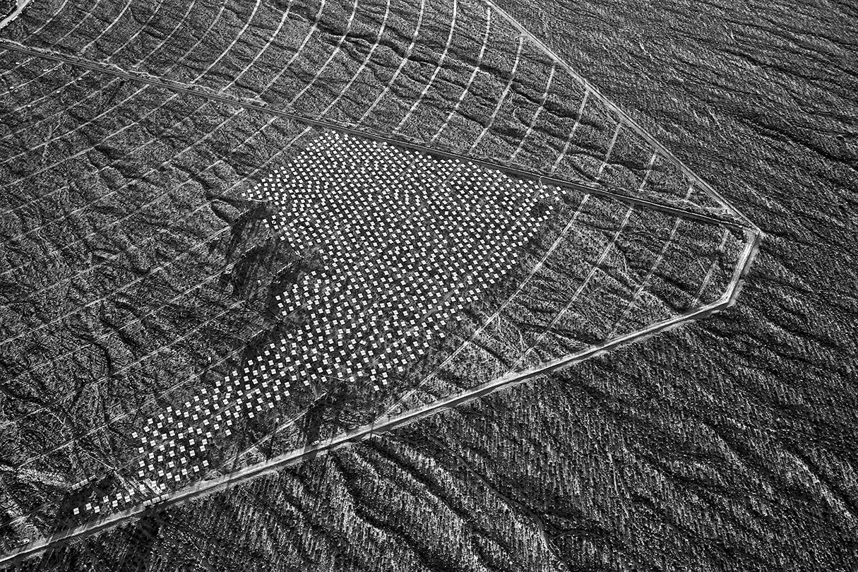 #4904, initial heliostat (mirror) installation on the west side of unit 1  2012