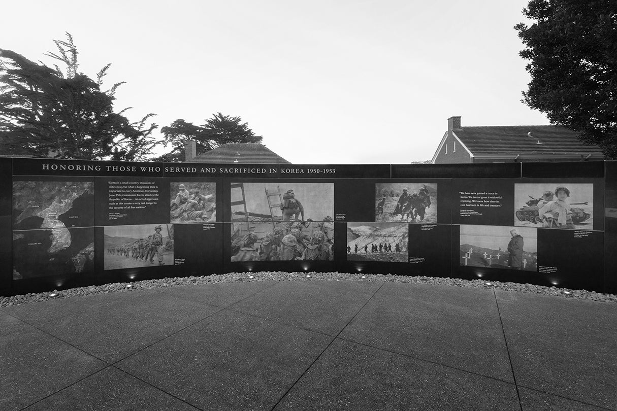 Korean War Memorial, facing east  2017