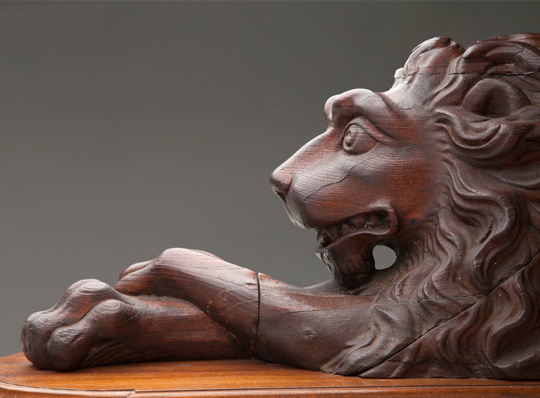 Lion deck ornaments from the Himalaya