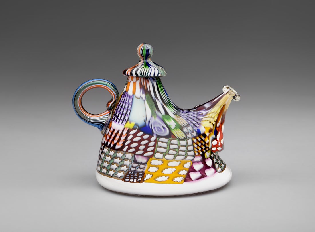 Crazy Quilt Teapot  1988 Richard Marquis (b. 1945)