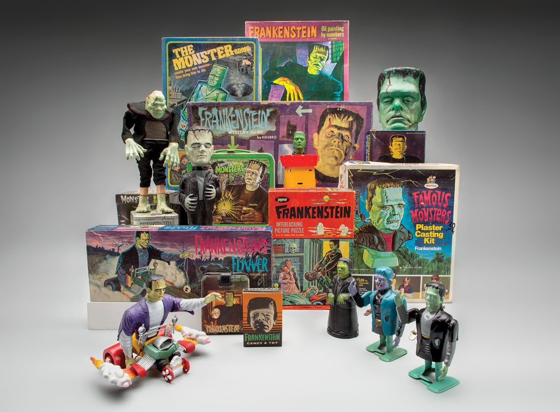 Frankenstein toys and memorabilia