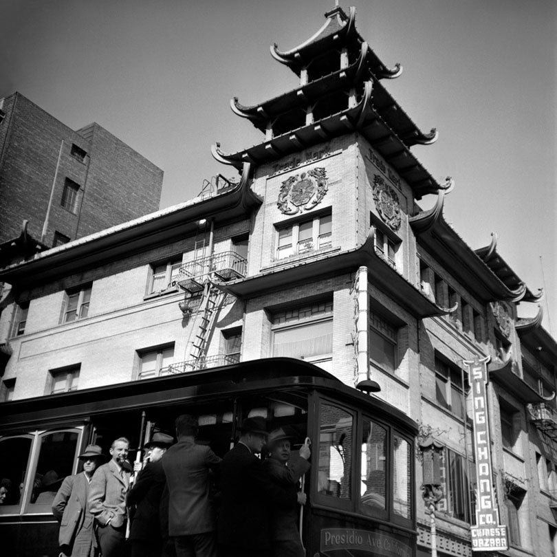 Cable Car, California Street and Grant Avenue, Chinatown