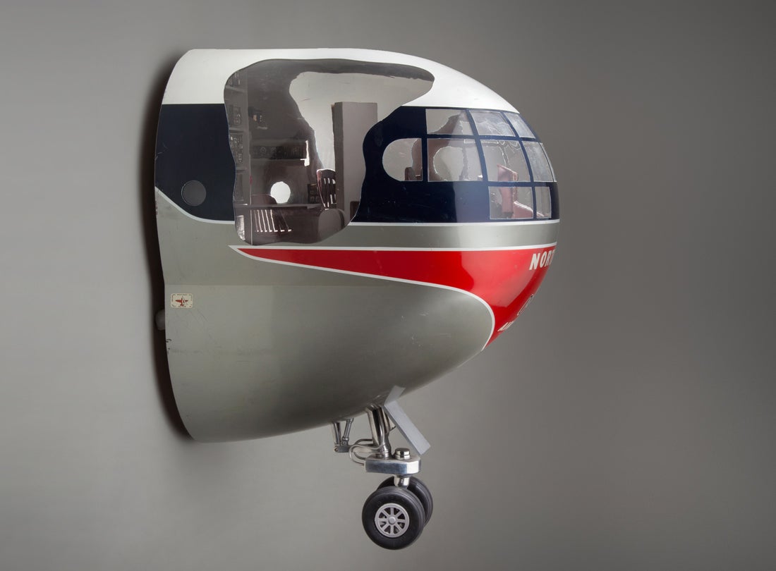 Northwest Orient Airlines Boeing 377 Stratocruiser nose section  mid-1950s