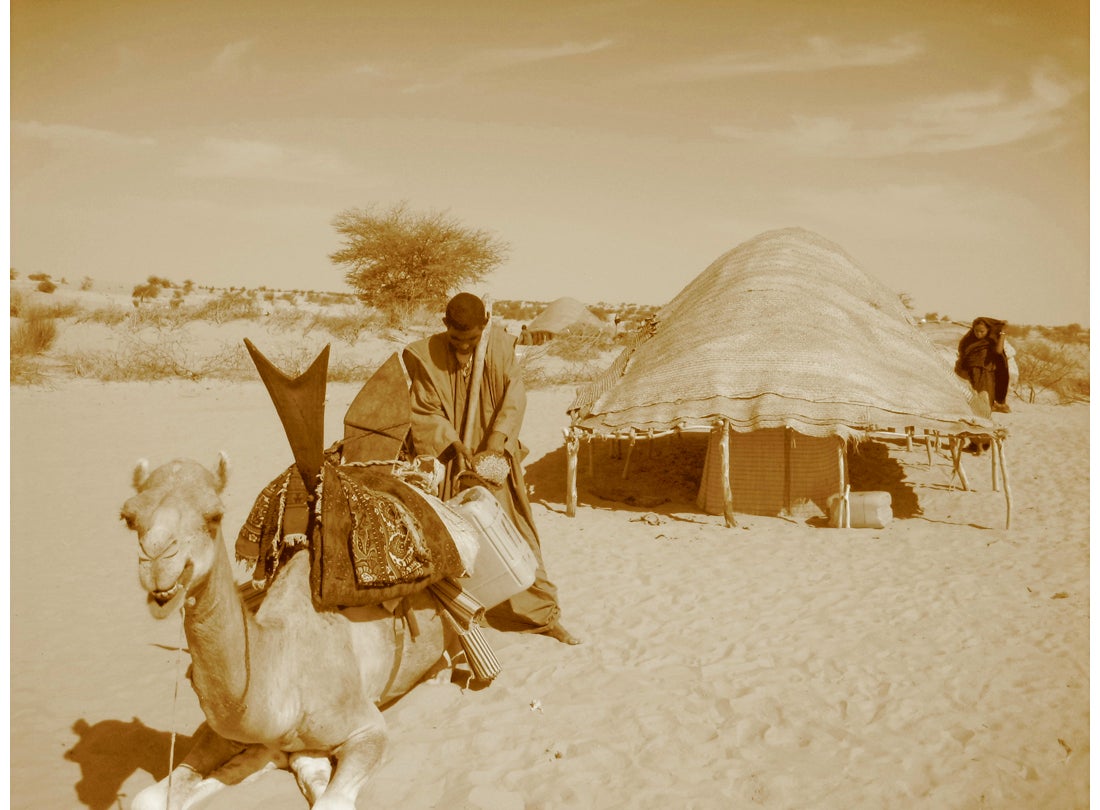 Packing the Camel, near Timbuktu, Republic of Mali