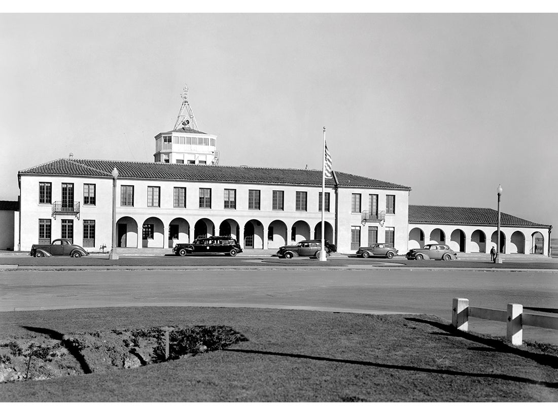 Administration and Terminal Building, west elevation, San Francisco Airport. November 16, 1938 