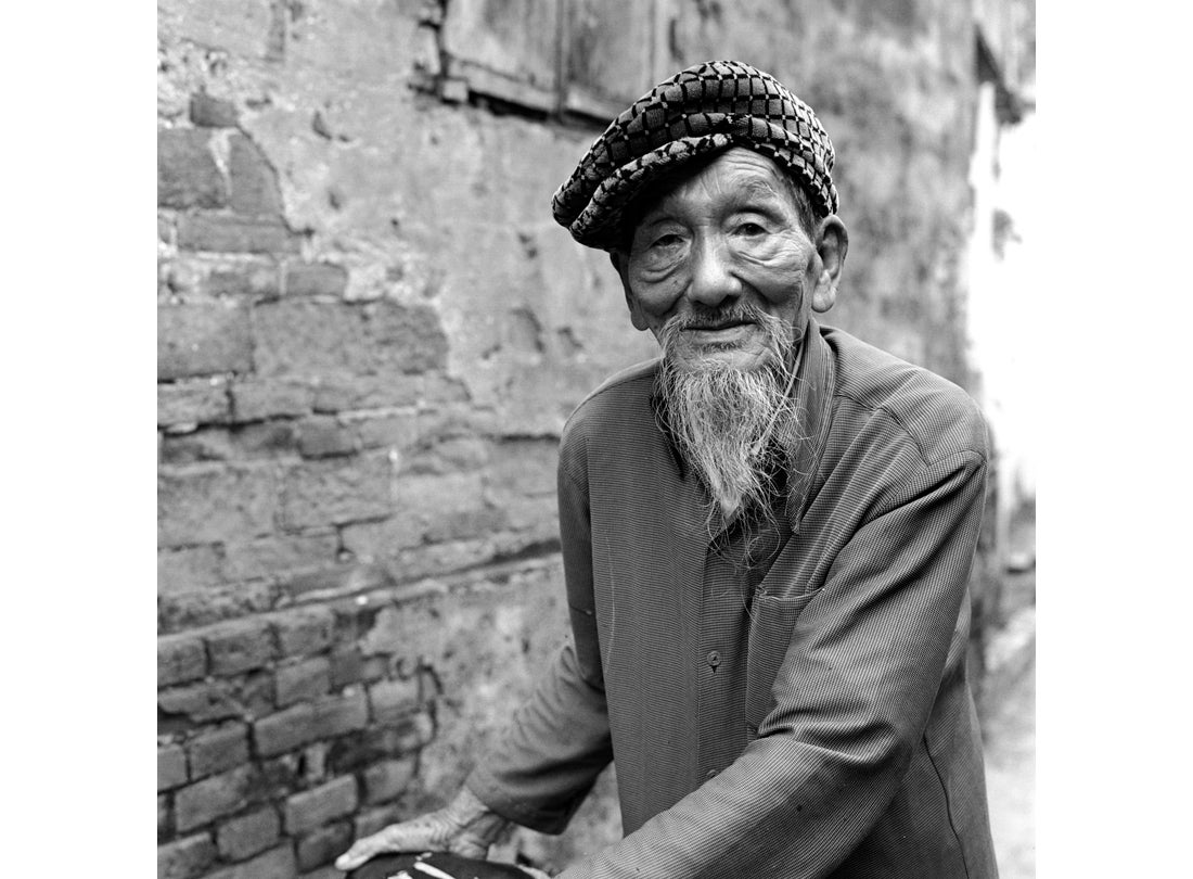 Old Man and Bike, Hanoi, Vietnam