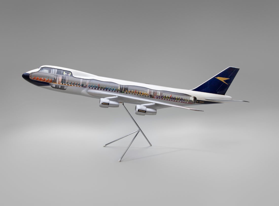 BOAC (British Overseas Airways Corporation) Boeing 747-100 model aircraft  c. 1970