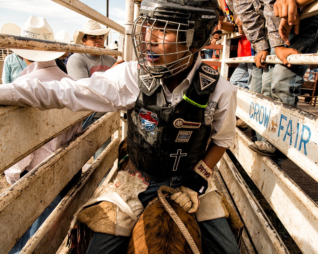 Junior Steer Rider, Cain Thomas, Navajo  2015