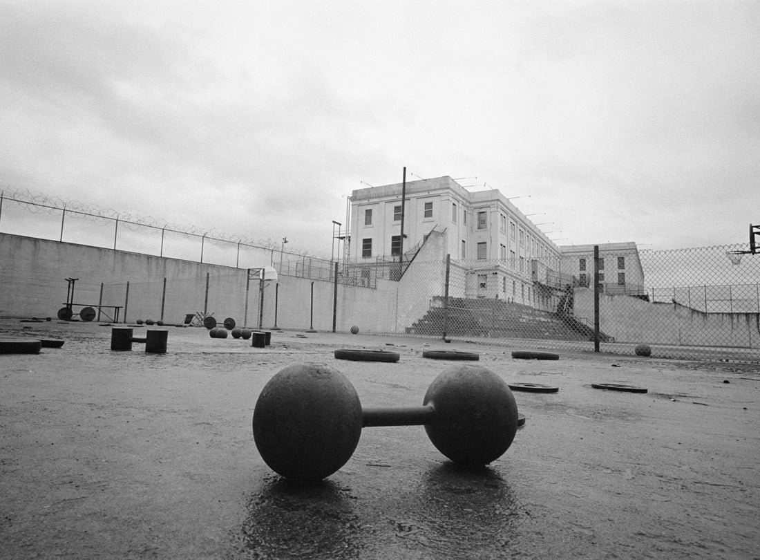 Abandoned exercise equipment, Alcatraz, San Francisco  1963