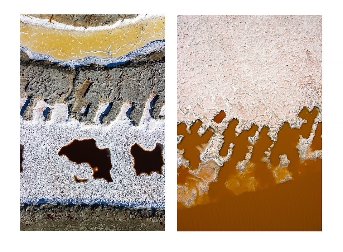 Dredge Marks, Salt Ponds R4, N1A, Menlo Park and Newark, California