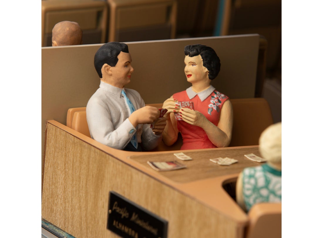 United Air Lines Douglas DC-8 cutaway model coach lounge  2019