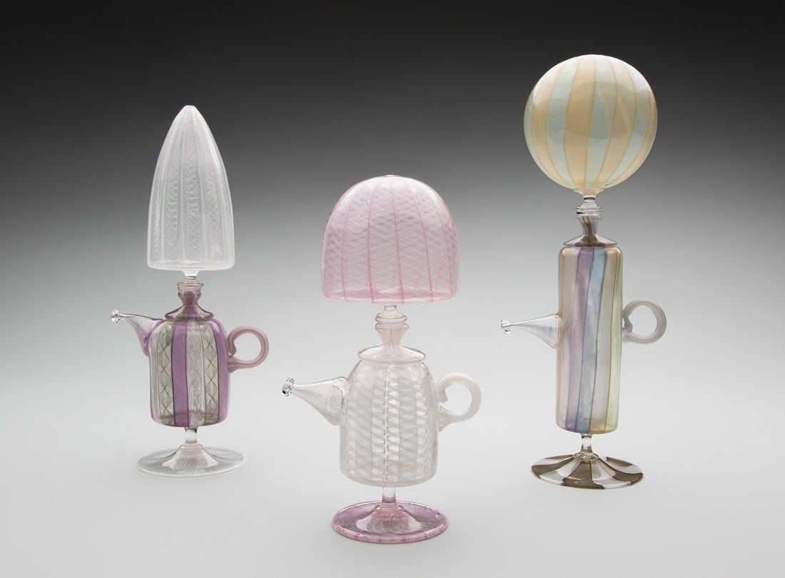 Teapot Goblet #01-14  2001 ; Teapot Goblet #02-16  2002; Teapot Goblet #01-03  2001; Richard Marquis (b. 1945)