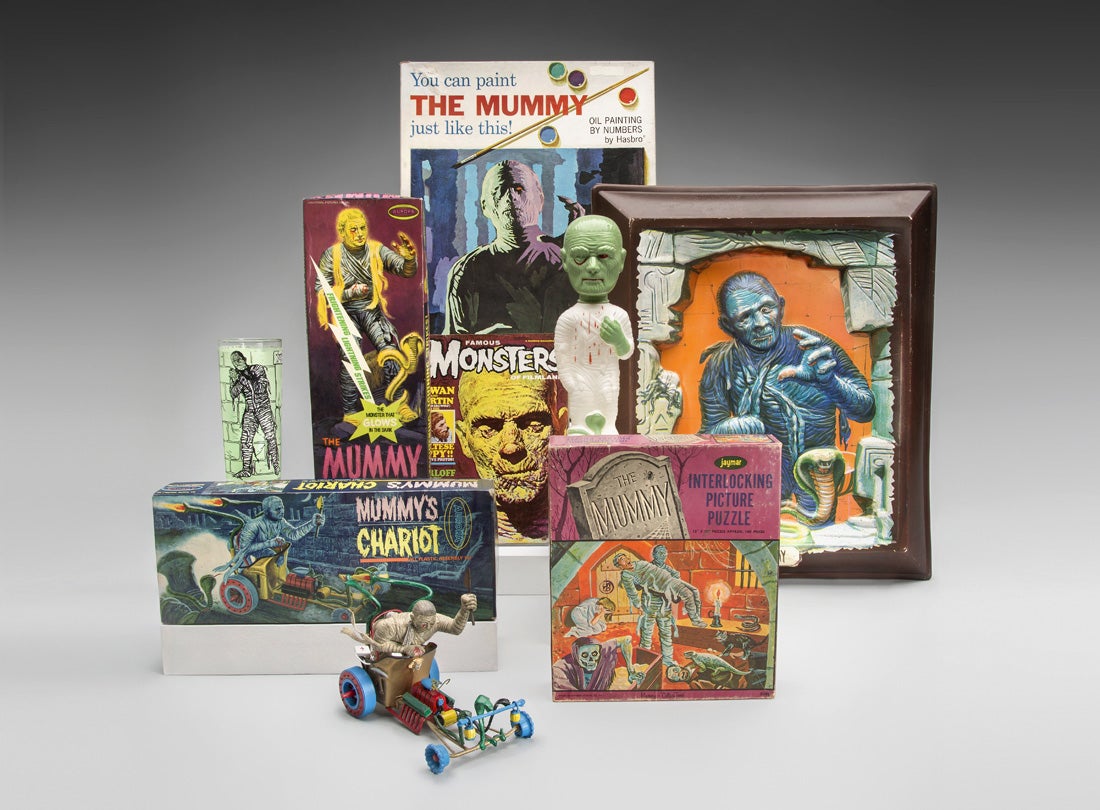 Mummy toys and memorabilia
