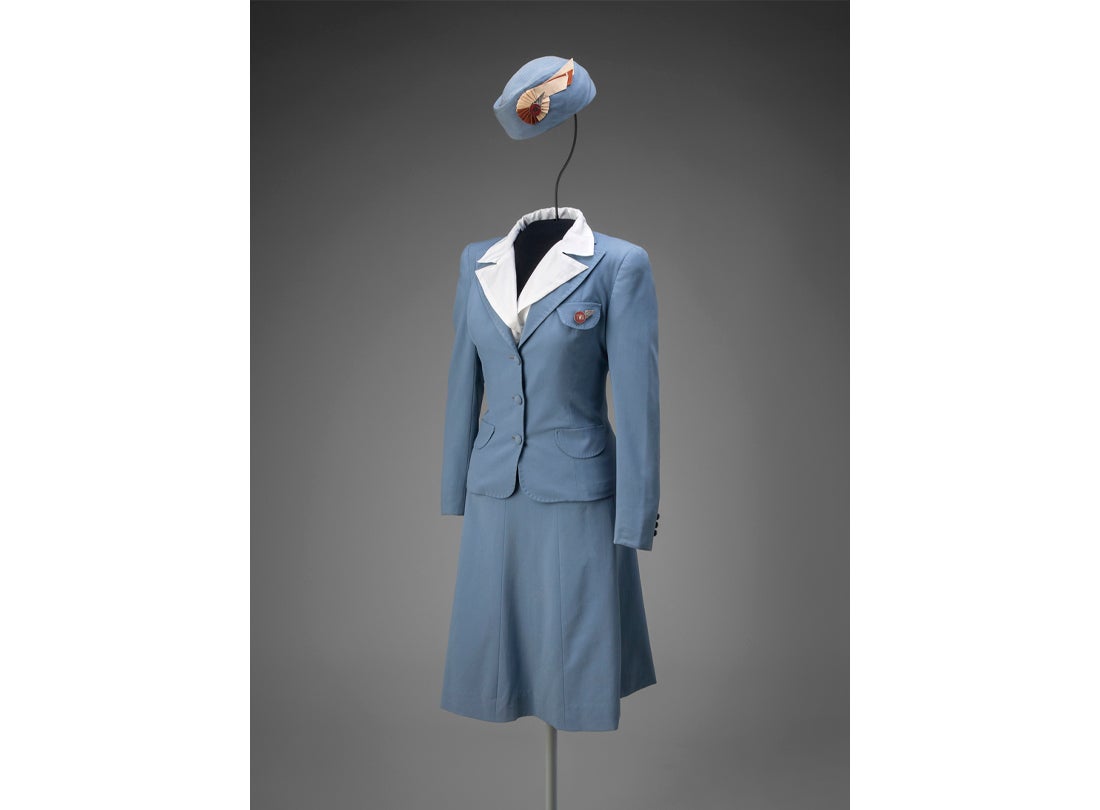 TWA (Transcontinental & Western Air) hostess summer uniform  1941–44