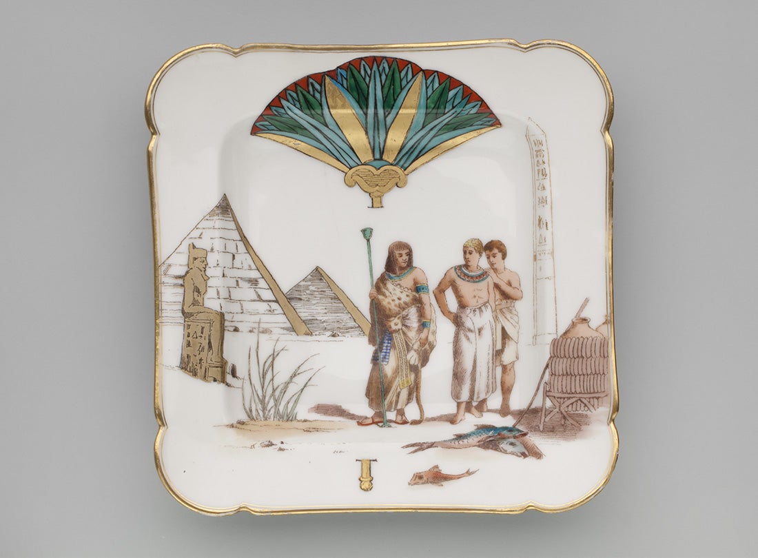 Dish c. 1870s Haviland  Limoges, France  porcelain  Courtesy of Richard Reutlinger L2014.2906.005