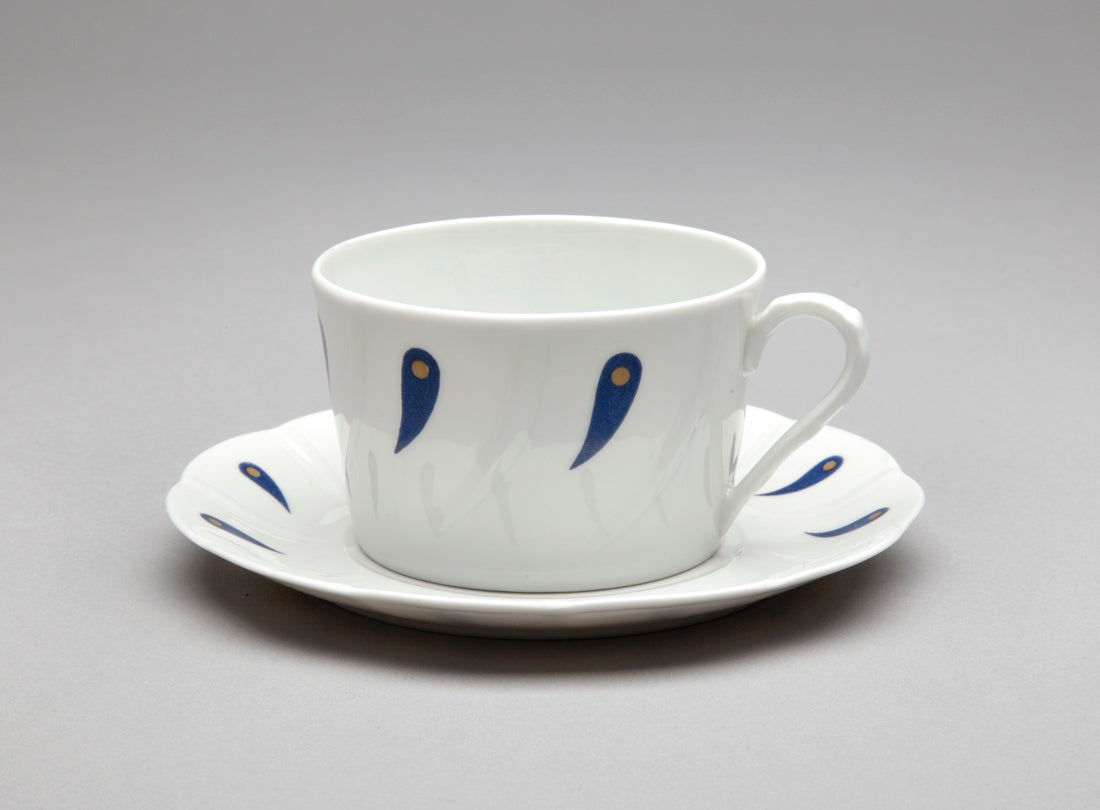 Air France Premiere pattern coffee cup and saucer  1970s