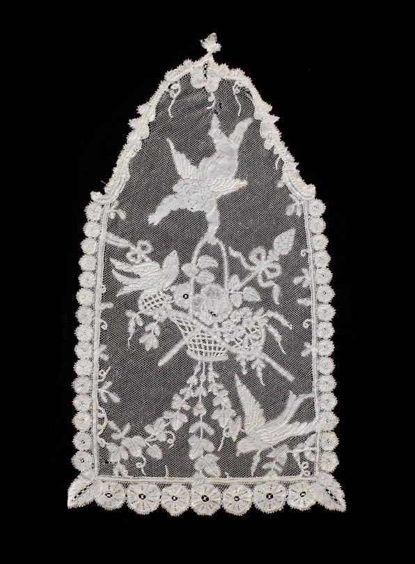 Pictorial scene  late 1800s Brussels, free bobbin lace Belgium Collection of Lacis Museum of Lace and Textiles, Berkeley, CA JVB.12423 L2013.3501.001