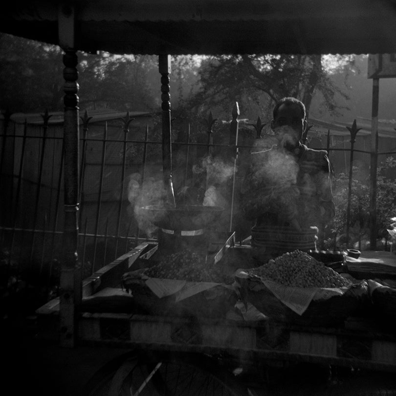 Peanuts Roasting, from Memories of India  1997