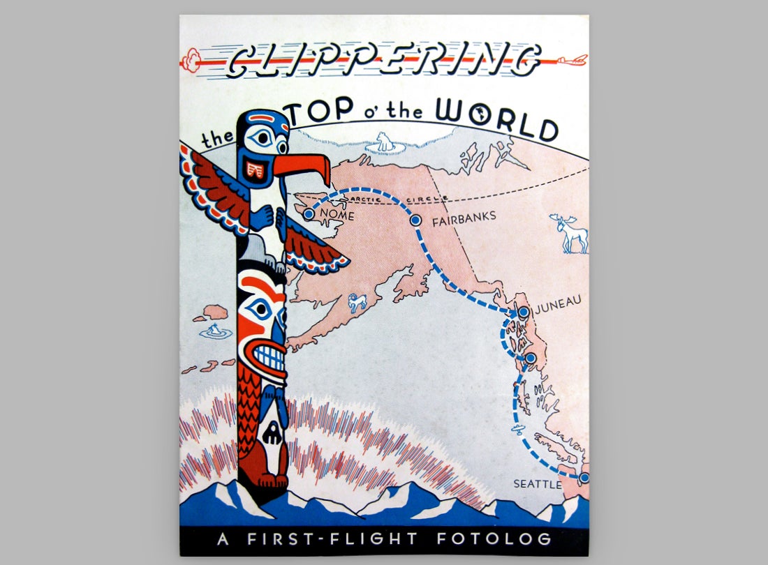 Pan American World Airways Clippering the Top o' the World brochure  1940