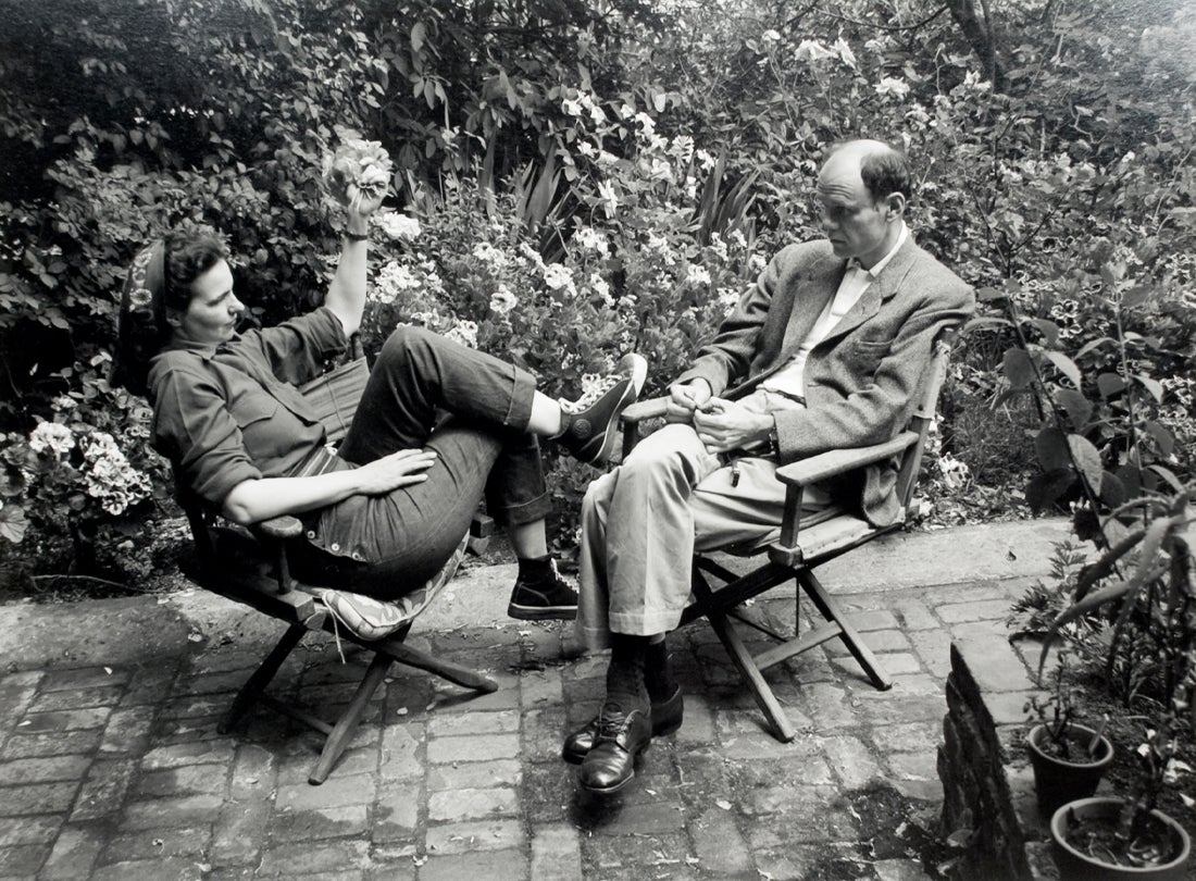 Nancy and Beaumont Newhall in Ansel Adams’s Garden, San Francisco, California  1947  