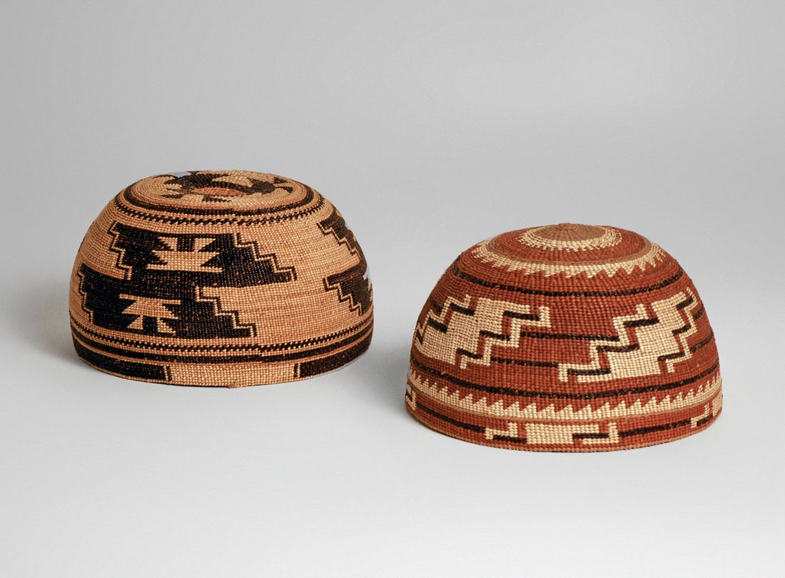 Basketry caps  c. 1890s–1920s