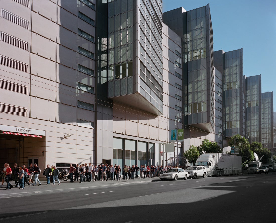 App Developers in line at the Wideworld Developer Convention, Moscone Center  2012