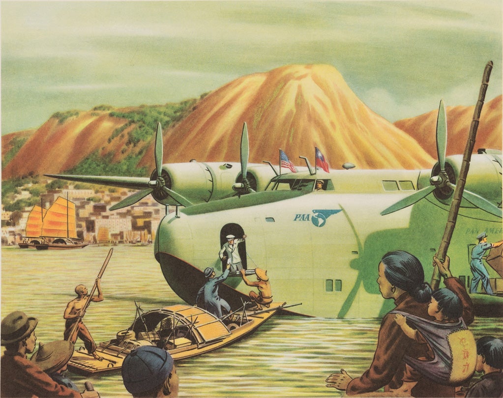 Pan American World Airways Wings of Democracy wall calendar  1944