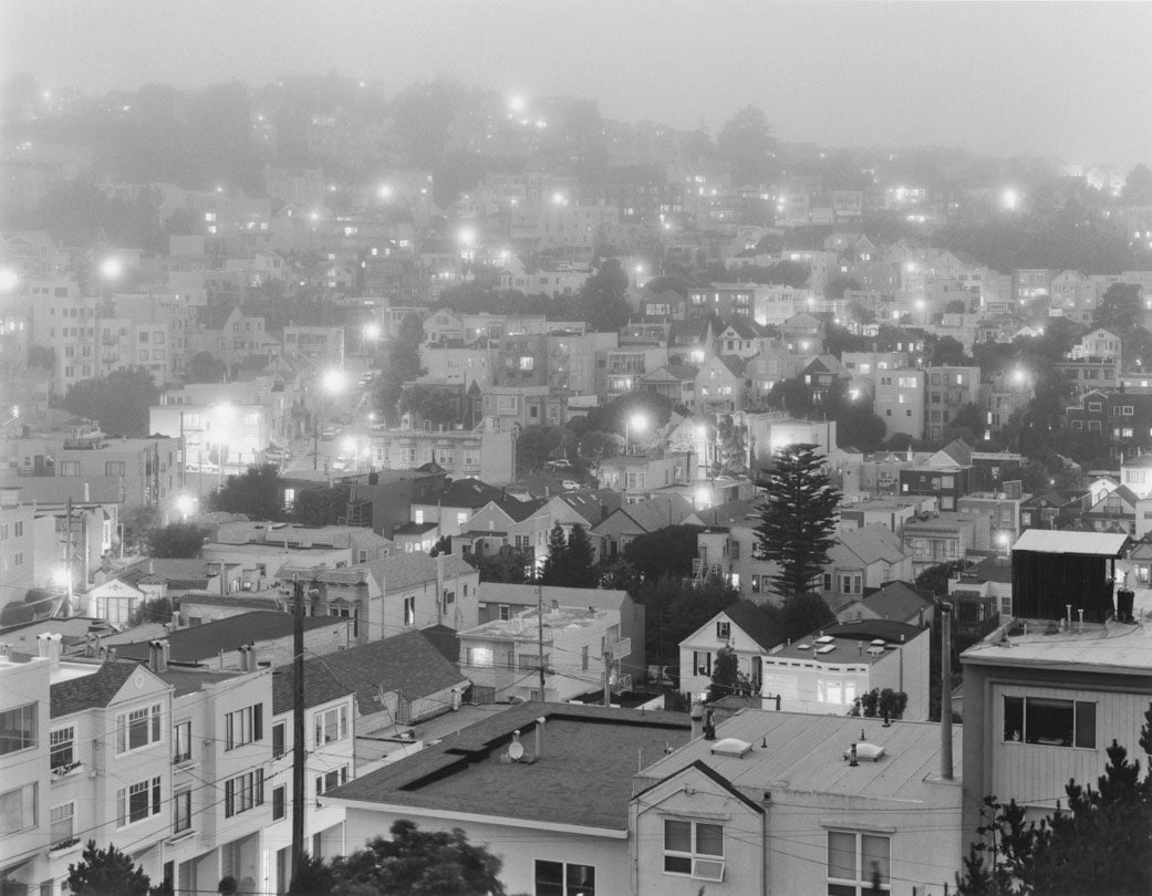 North from Kite Hill (fog) #26  2000