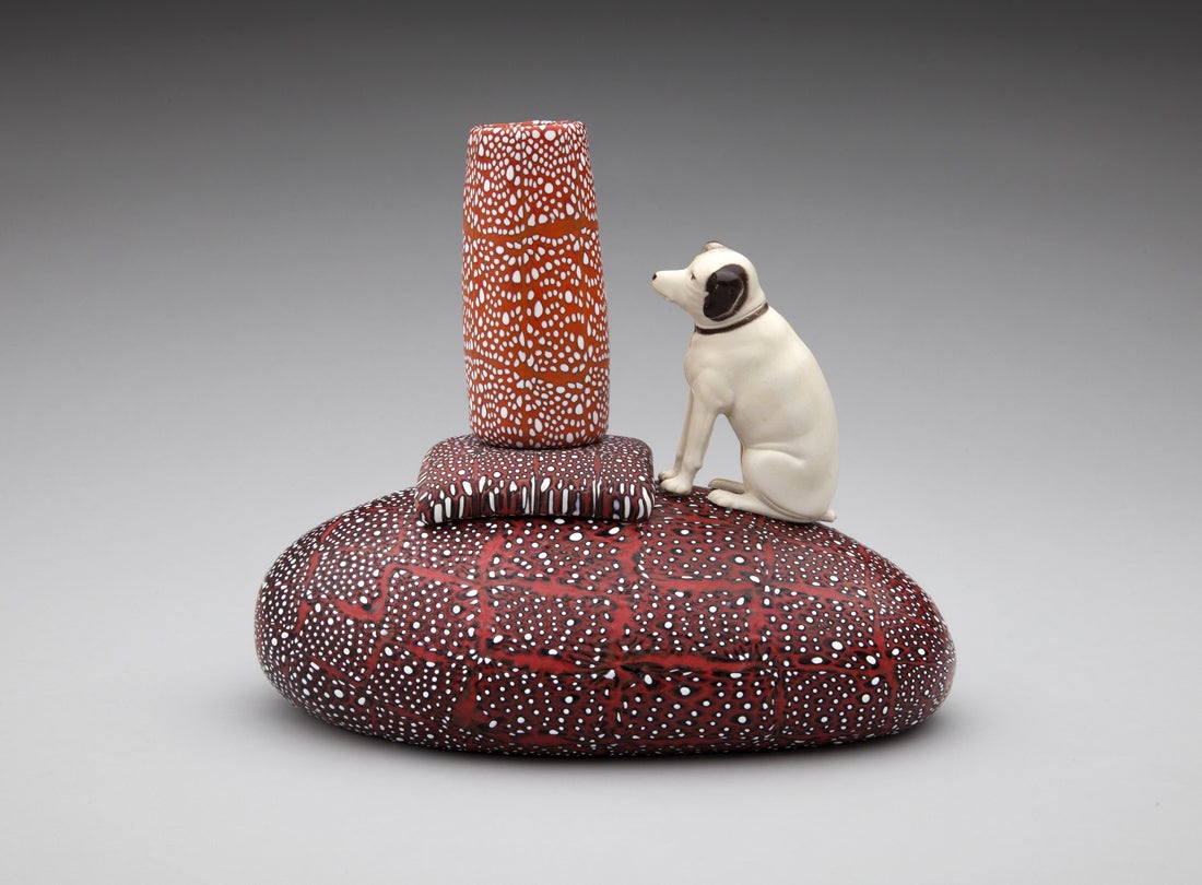 RCA Victor Dog with Orange and White Cylinder  2010 Richard Marquis (b. 1945)