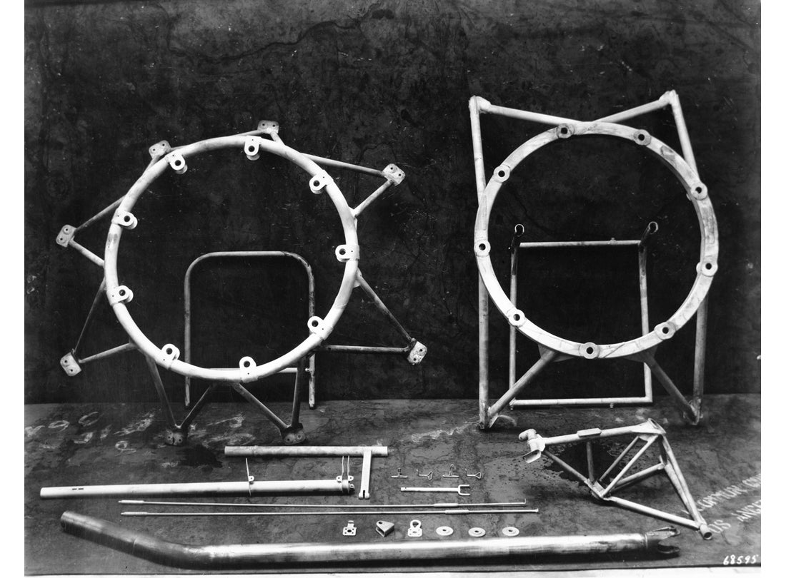 Vega engine mounts, brace work, push rods, and fittings, Lockheed Aircraft Company,  ​​​​​​​Burbank, California  1928