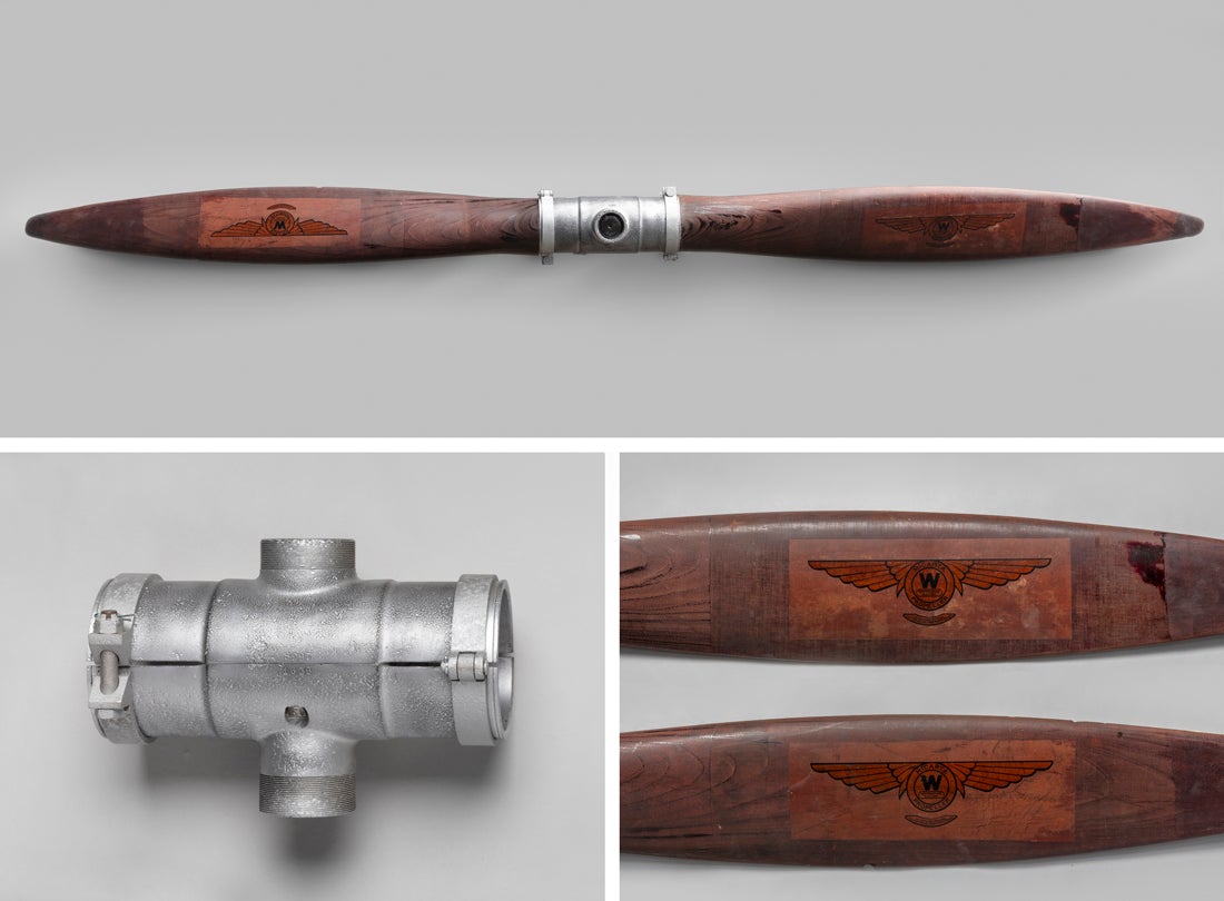 Westinghouse Micarta propeller and ground adjustable hub late 1920