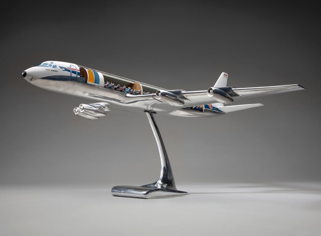 SAS (Scandinavian Airlines System) Douglas DC-8-50 model aircraft  1960s