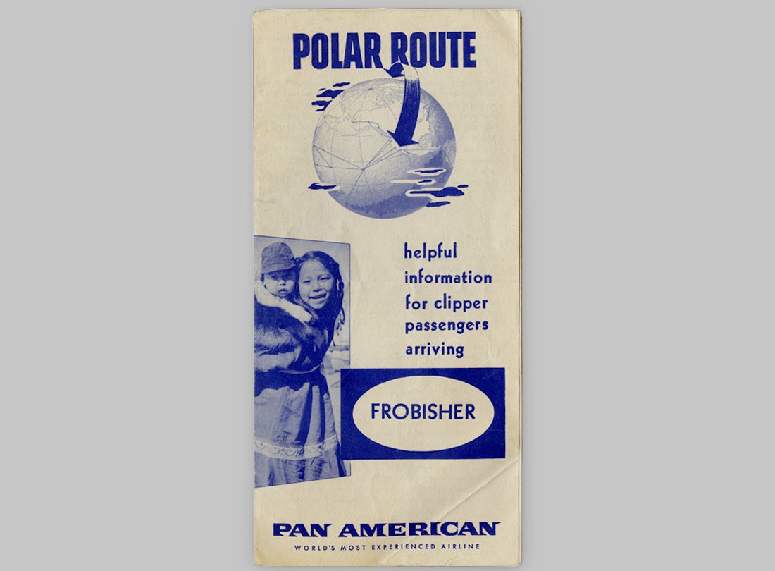 Pan American World Airways Frobisher Polar Route brochure  1957