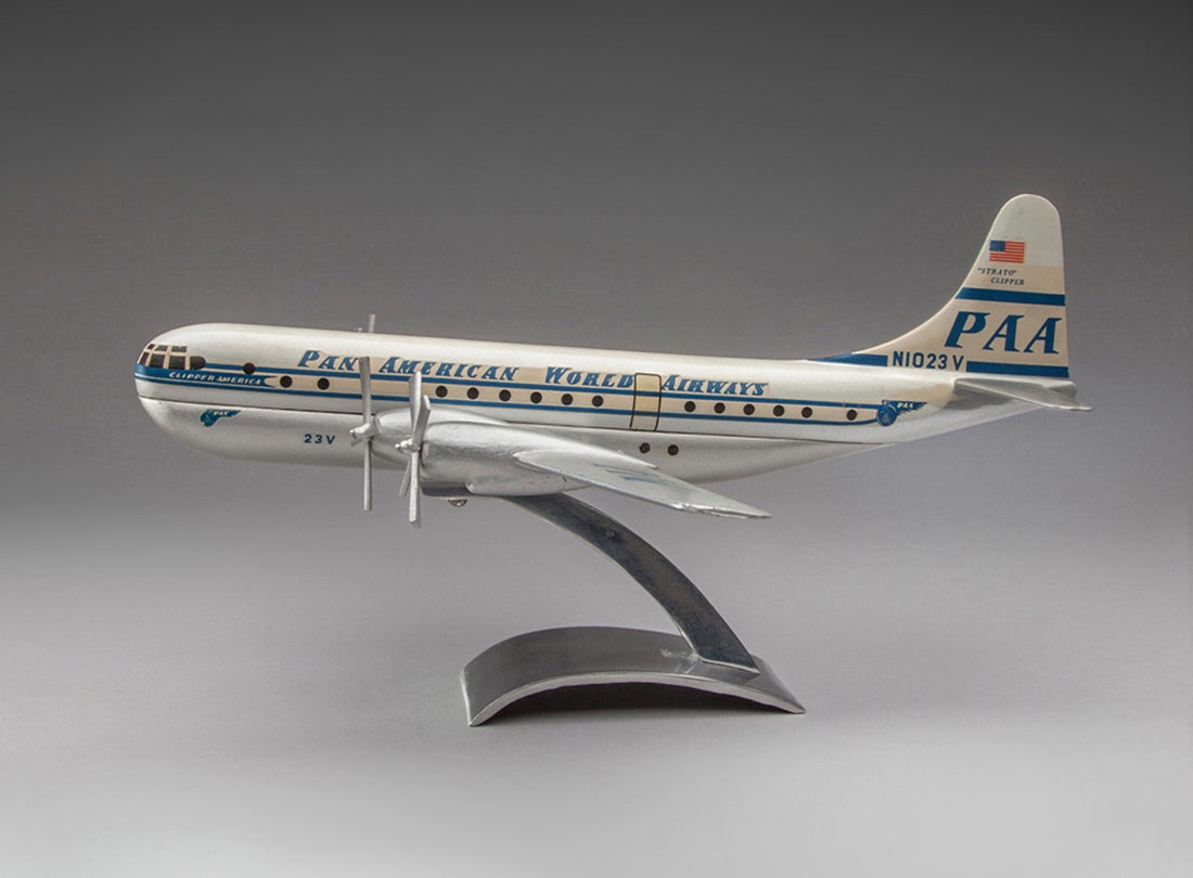 Pan American World Airways Boeing Model 377 Stratocruiser model aircraft  1950s