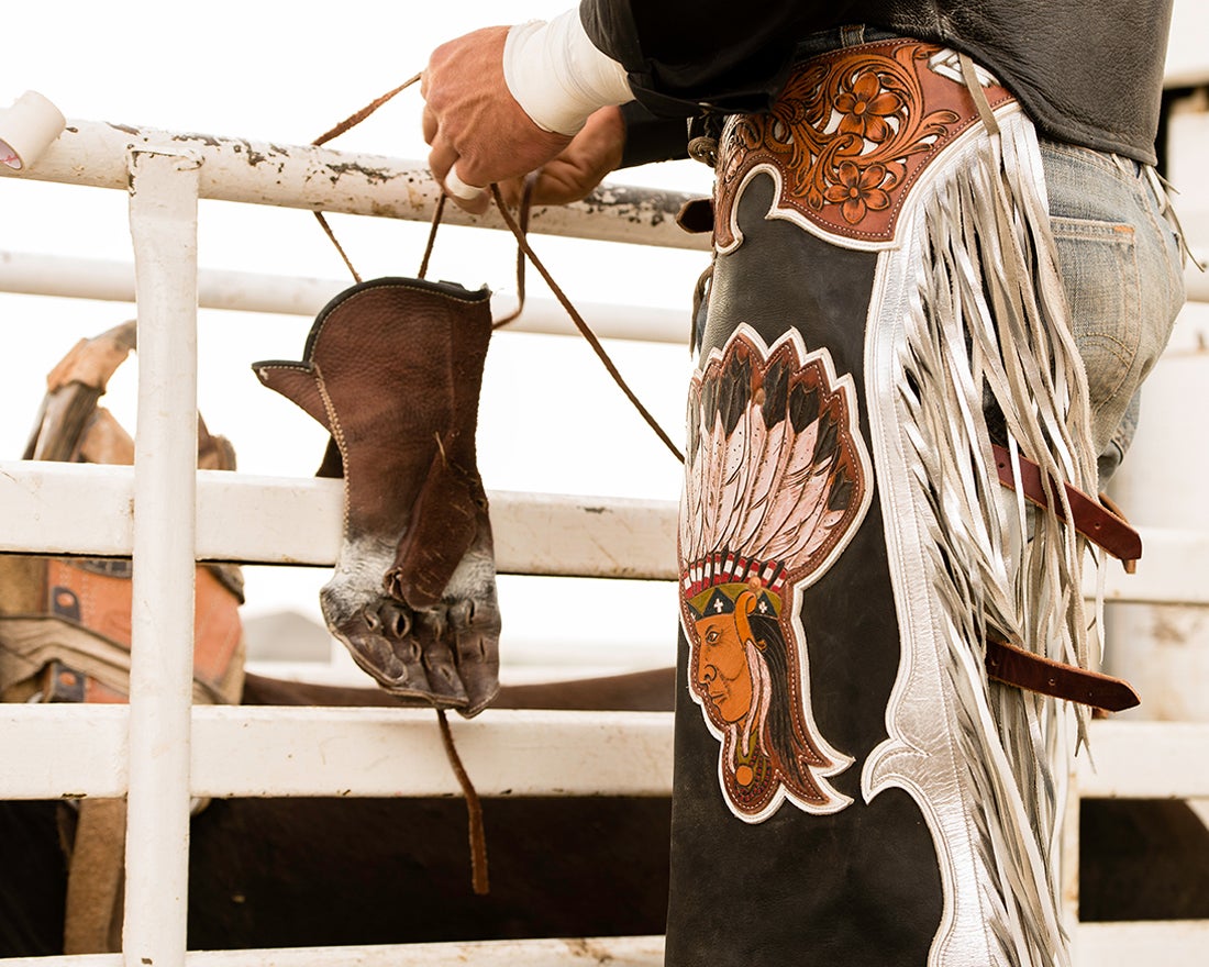 Bareback Riding, Buck Lunak, Blackfleet, 2014 and 2013 INFR World Champion  2014