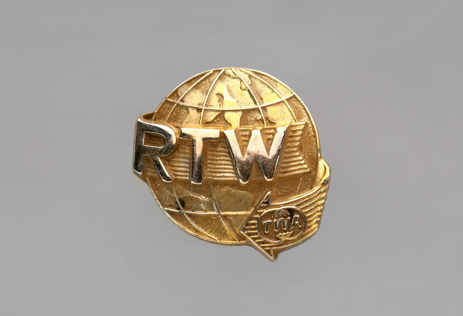 TWA Round the World pin