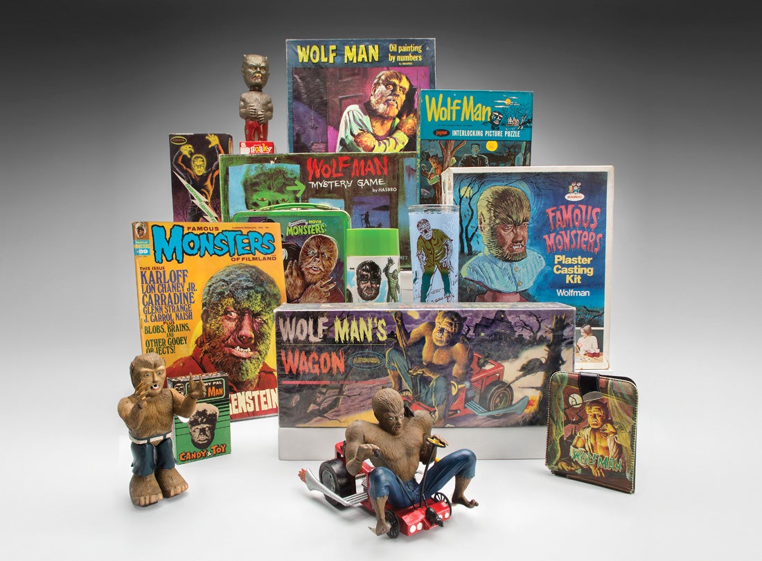 Wolf Man toys and memorabilia