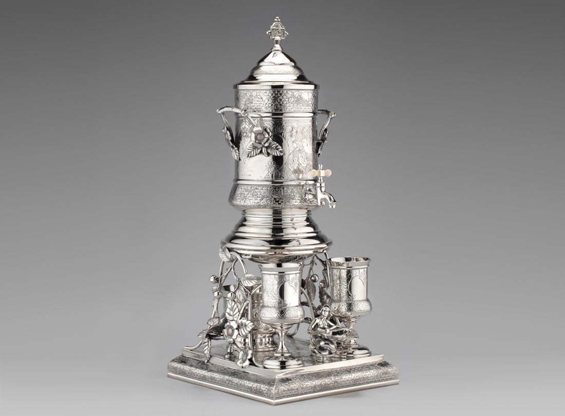 Ice water urn set  c. 1880–91