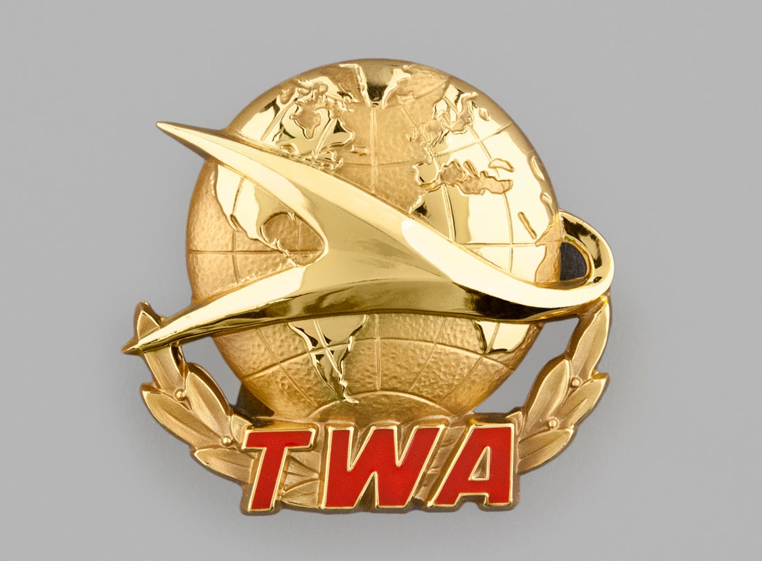TWA (Trans World Airlines) flight officer cap badge