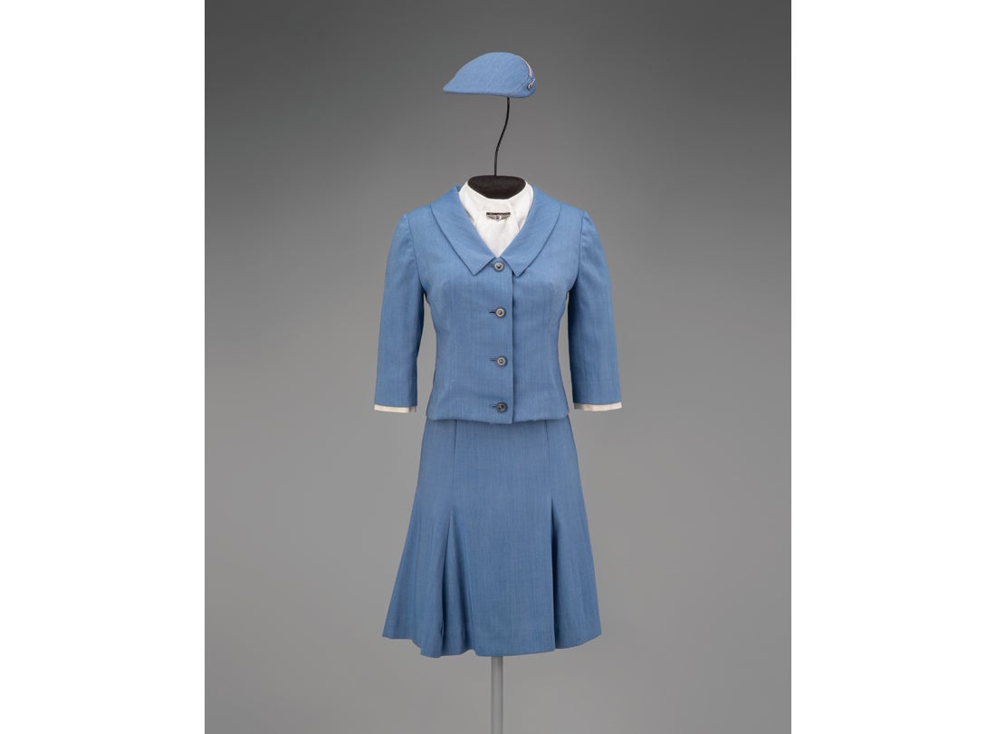 United Air Lines stewardess summer uniform  1965–1968