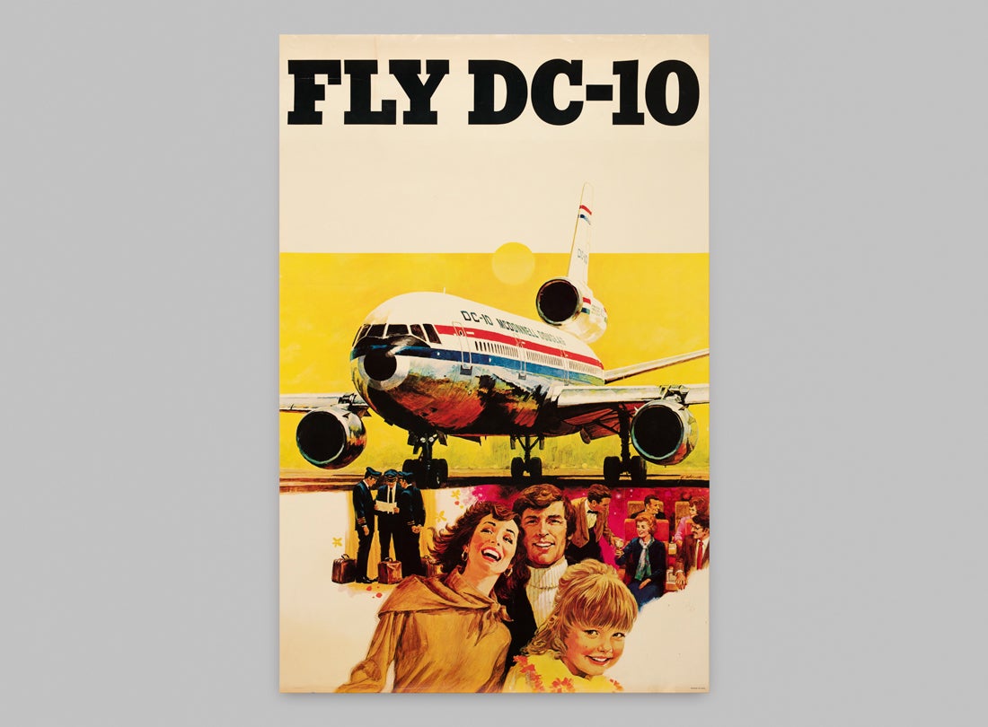 McDonnell Douglas DC-10 poster  1970s