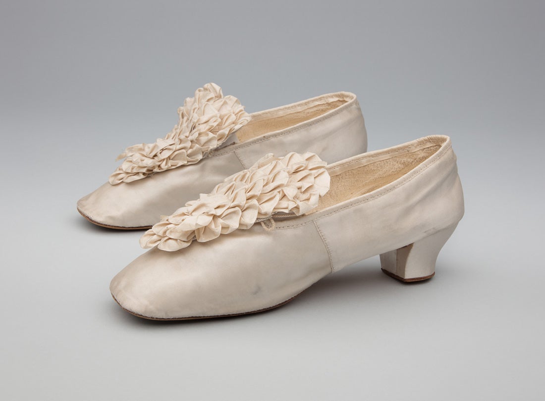 Wedding shoes  19th century