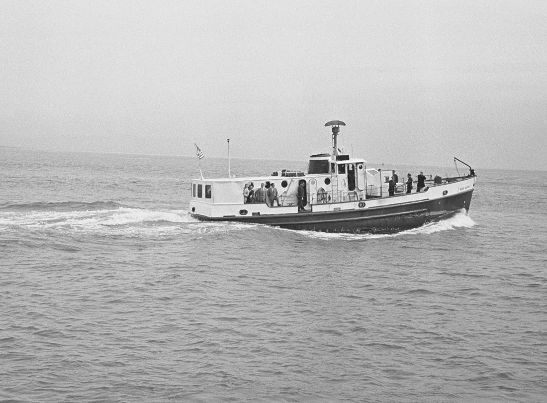 Launch to Alcatraz, San Francisco Bay, San Francisco  1963