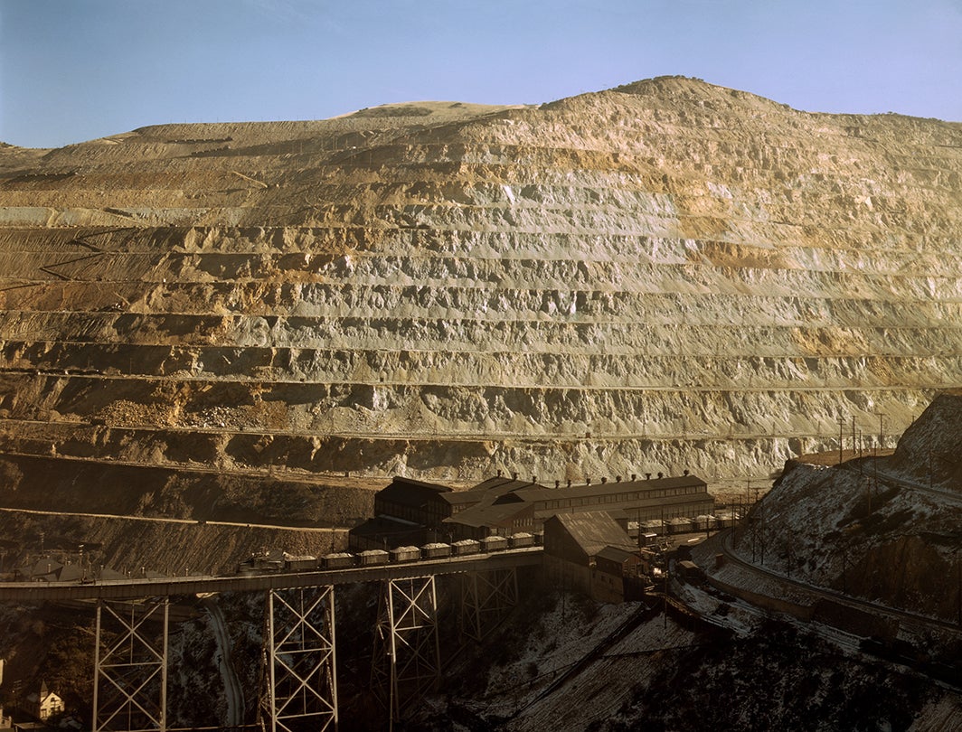 Open-pit workings of the Utah Copper Company, Bingham Canyon, Utah  1940