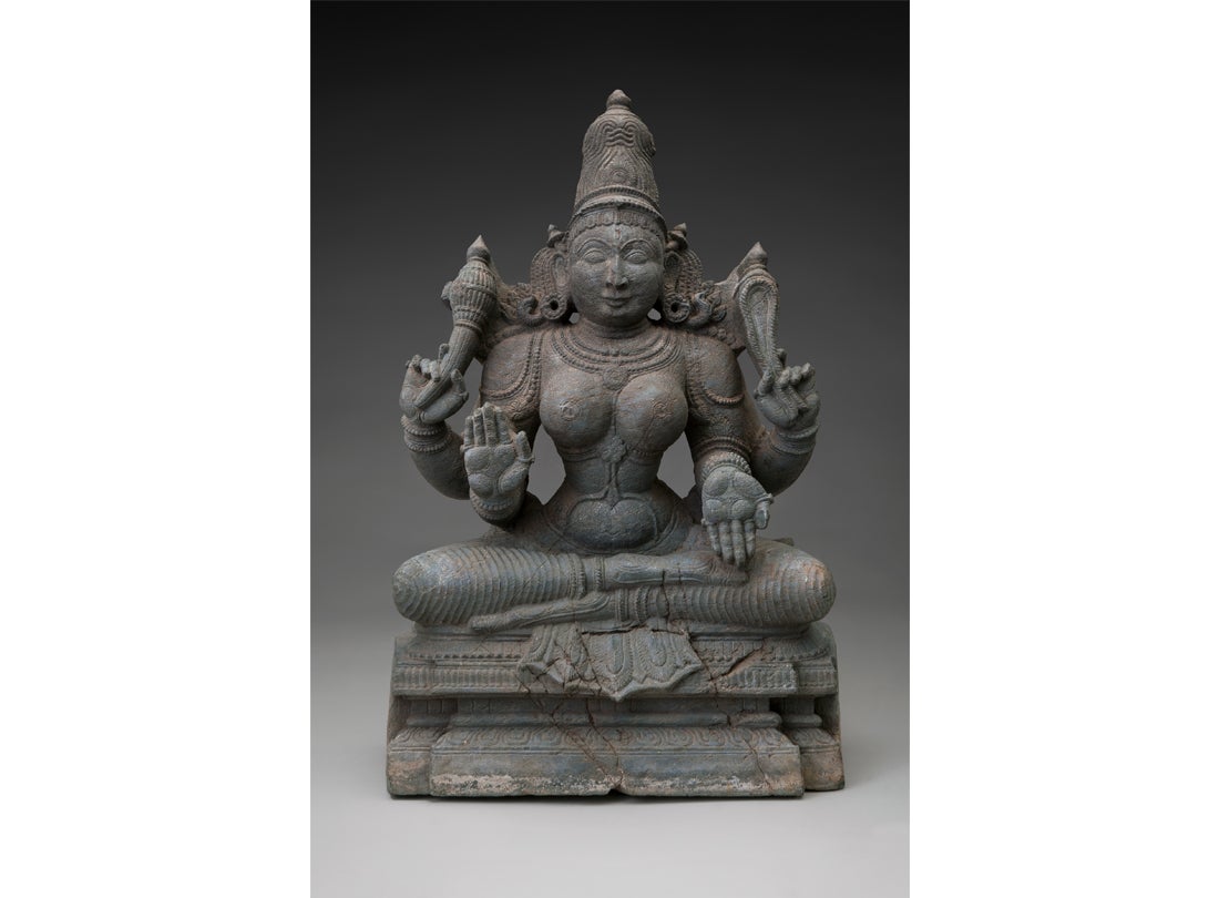 The Hindu deity Tripurasundari  c. 1500–1700