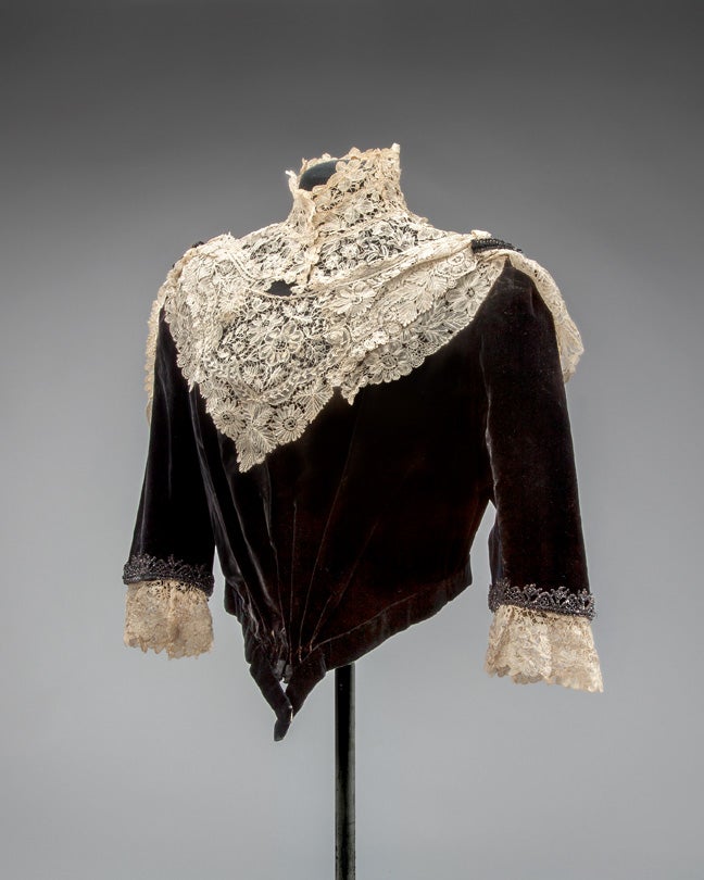Bodice  c. 1900 Bruges bobbin lace Belgium Collection of The Lace Museum, Sunnyvale, CA 1994.0433.002 L2013.3503.025