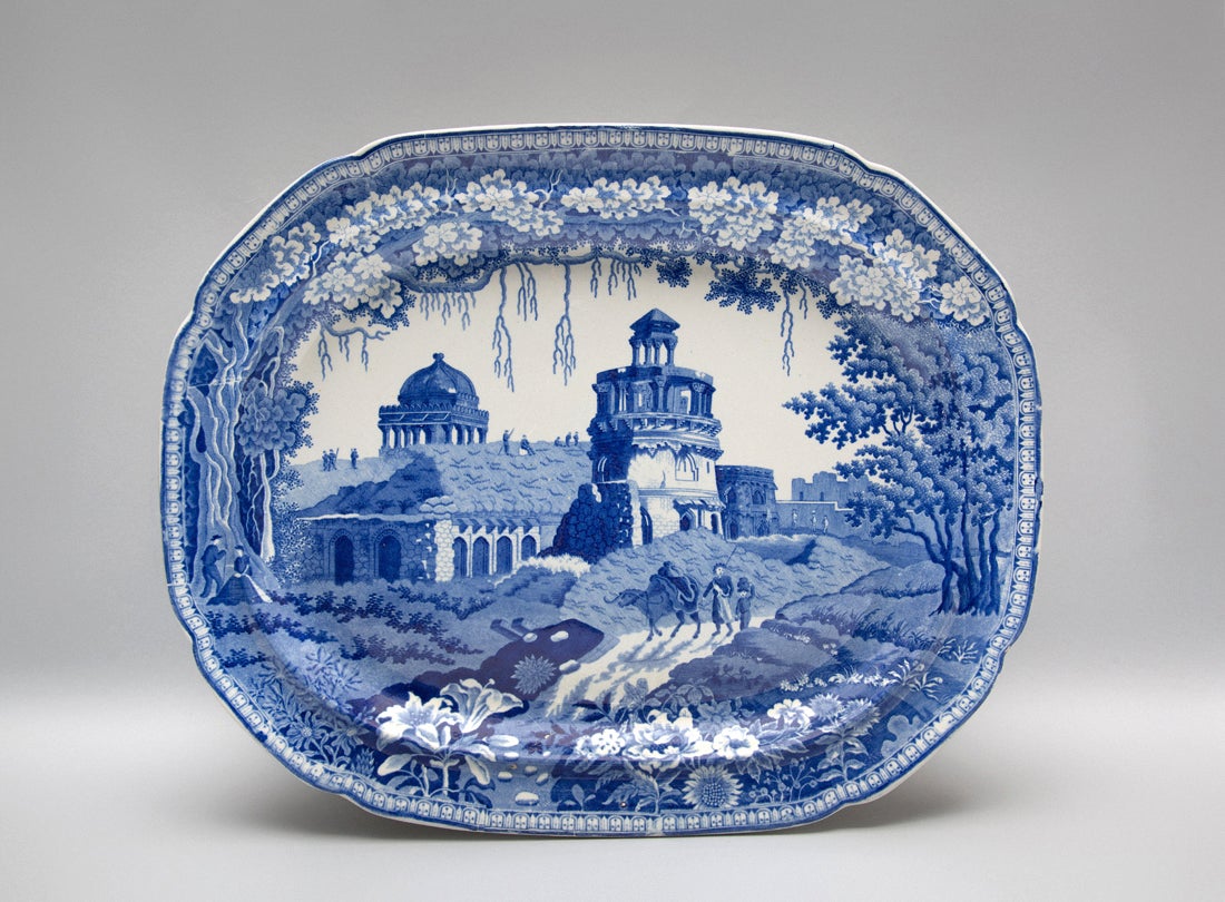 Platter, Monopteros pattern  c. 1810–30s
