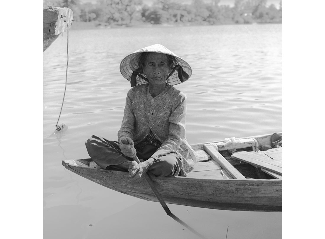 Pole Woman on Boat, Mekong Delta, Vietnam