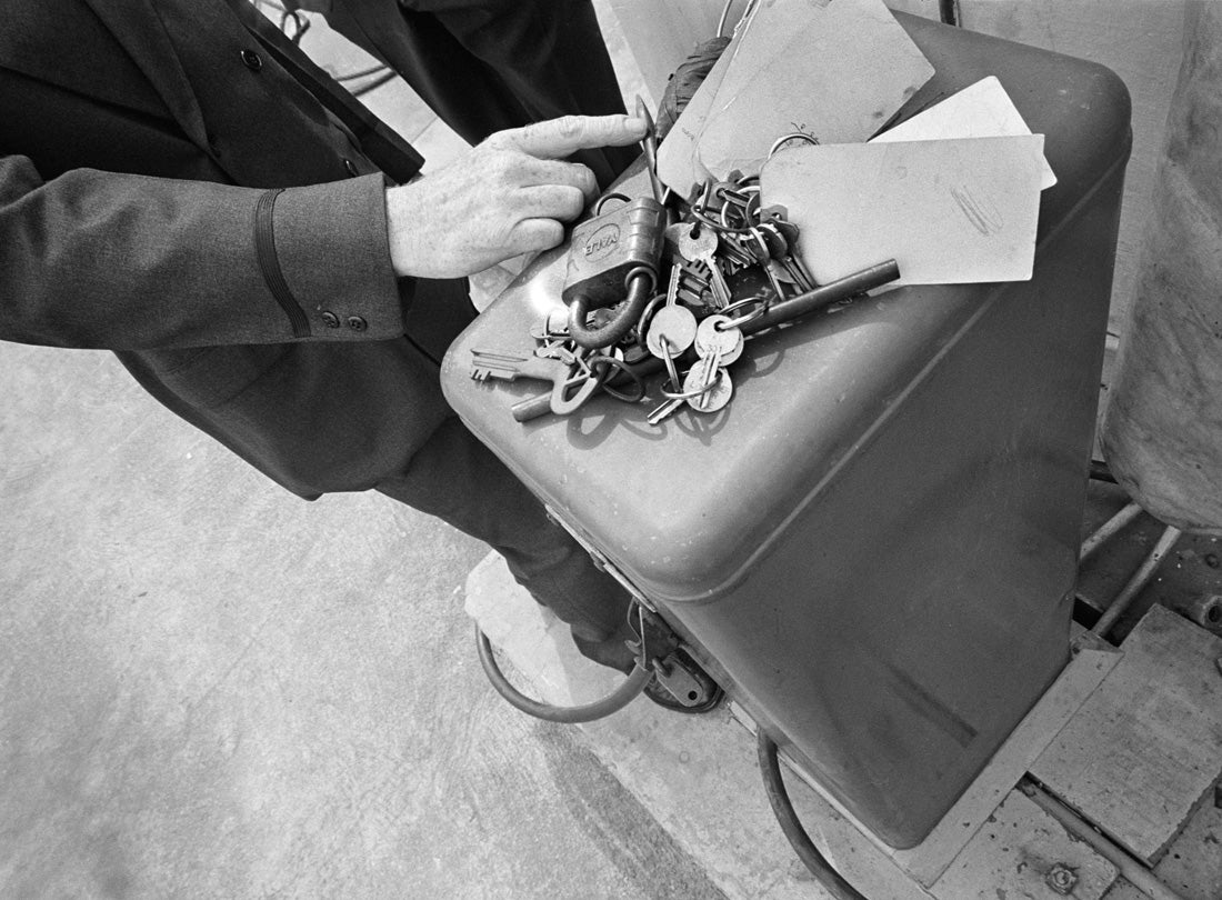 Keys and locks, Alcatraz, San Francisco  1963