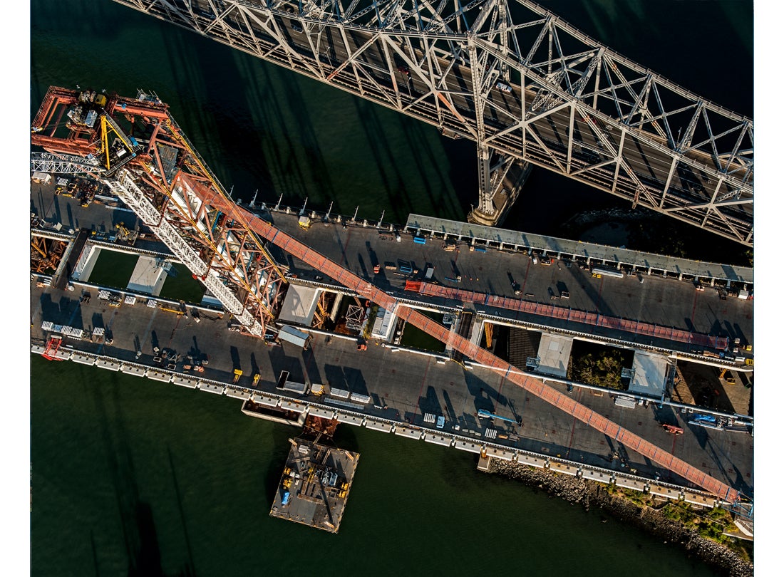 First catwalk installed